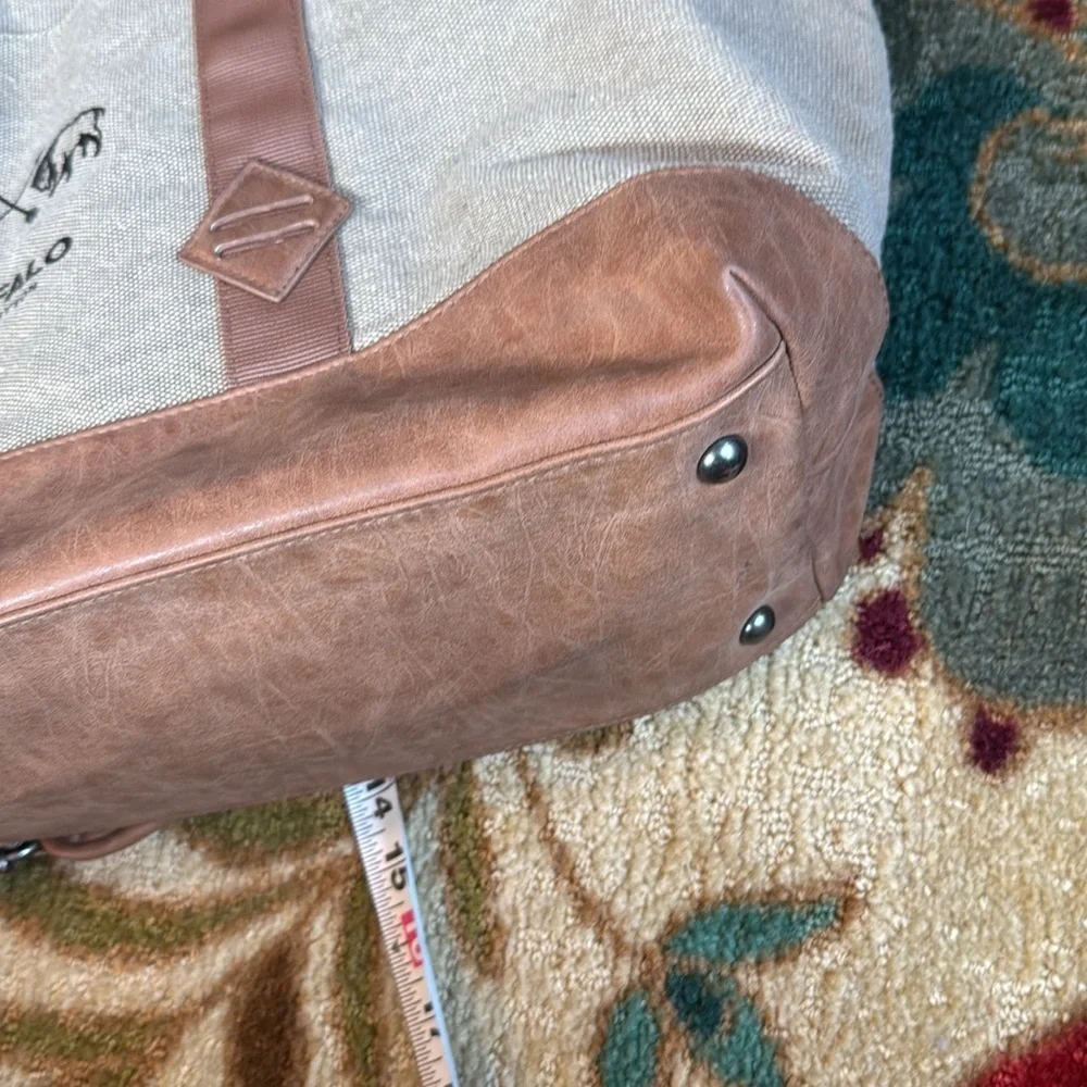 Buffalo David Bitton Messenger Weekender Travel Bag Canvas Cross Body